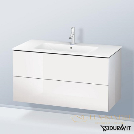 тумба под раковину duravit l-cube lc624202222 1020х481х550 мм, белый