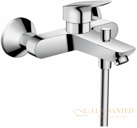 смеситель для ванны hansgrohe logis 71400000, хром