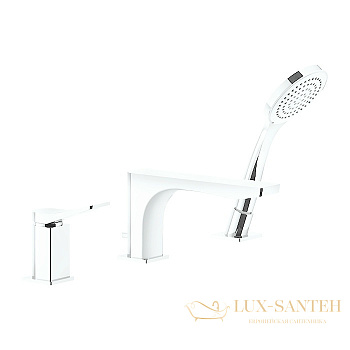 смеситель gessi rilievo 59037.279 на борт ванны, white cn