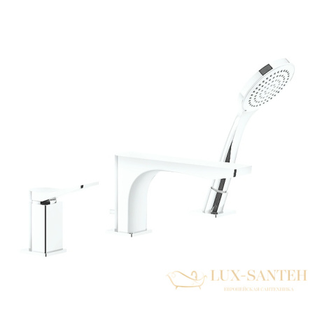 смеситель gessi rilievo 59037.279 на борт ванны, white cn