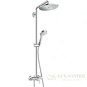 душевая стойка hansgrohe croma select s 26791000, 280 1jet с однорычажным смесителем, хром