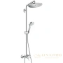 душевая стойка hansgrohe croma select s 26791000, 280 1jet с однорычажным смесителем, хром