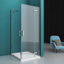 душевой уголок belbagno kraft kraft-ah-22-120/80-c-cr-r 120х80 см профиль хром, стекло прозрачное 