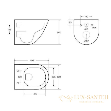 подвесной унитаз belbagno amanda bb051chr/bb051sc с сиденьем микролифт, белый