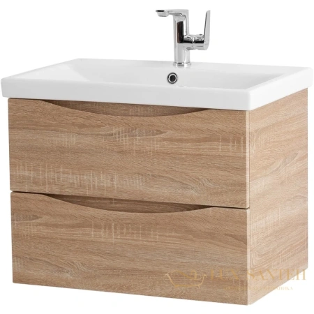 тумба belbagno marino marino-cer-700-2c-so-wo-p 66,4 см, rovere bianco