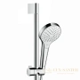 душевой набор hansgrohe croma select s 26566400, vario со штангой 65 см и мыльницей, белый/хром