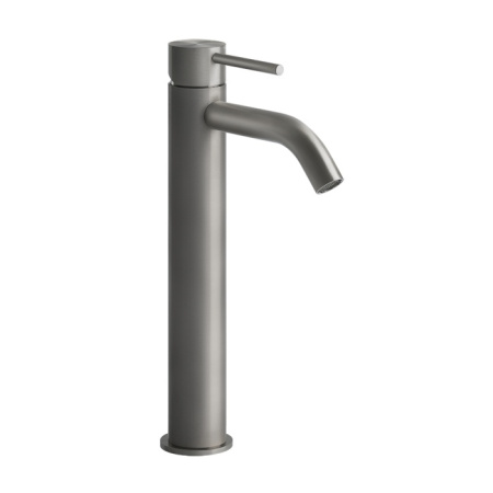 смеситель высокий для раковины gessi 316 flessa 54009.239, нержавеющая сталь шлифованная