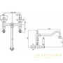 смеситель cezares diamond diamond-llp-02-sw для кухни, бронза