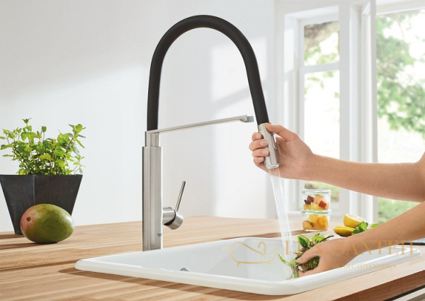 смеситель grohe concetto 31491000 для мойки, хром