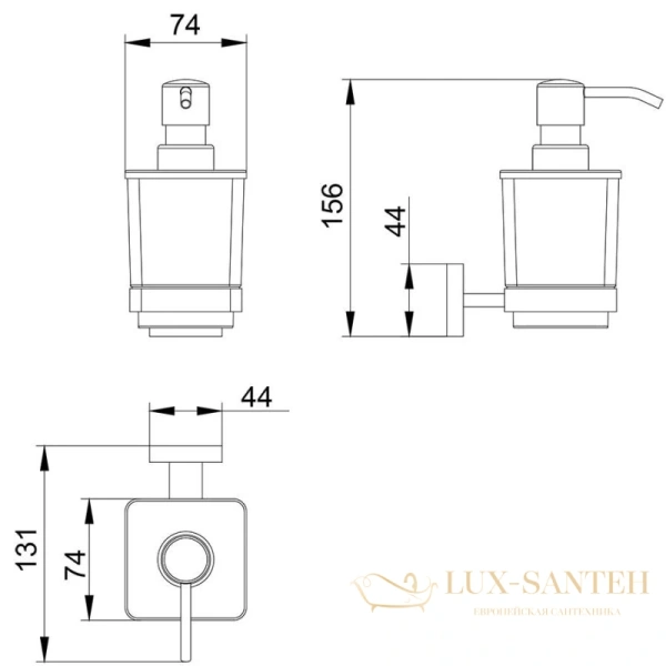 дозатор timo selene 10039/00, хром