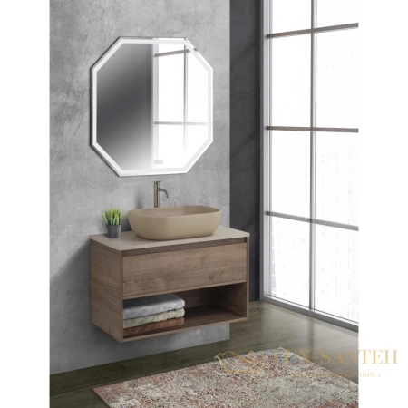 тумба belbagno kraft kraft-800-1c-so-rt 80 см, rovere tabacco