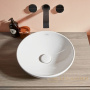 раковина накладная villeroy & boch loop & friends 4a46 00 r1 ceramicplus d 420 мм, белый