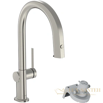 смеситель для кухни hansgrohe aqittura m91 76803800 с подключением к фильтру