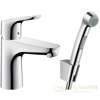 смеситель для раковины hansgrohe focus 31927000 с гигиеническим душем