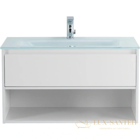 тумба belbagno kraft kraft-1000-1c-so-bo 100 см, bianco opaco