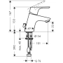 смеситель для раковины hansgrohe focus e 31732000, хром