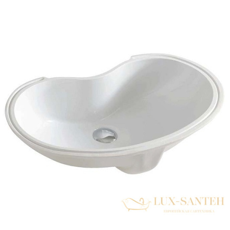 раковина встраиваемая снизу artceram washbasins idea idl001 01 00 600х370 мм, белый