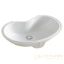 раковина встраиваемая снизу artceram washbasins idea idl001 01 00 600х370 мм, белый