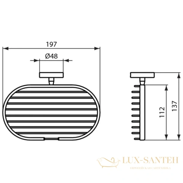 полка ideal standard iom a9112aa 19,7 см, хром