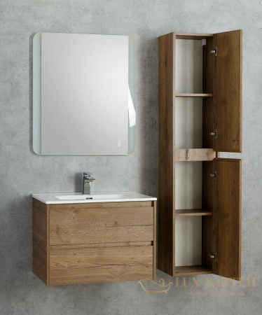 шкаф пенал belbagno kraft kraft-1600-2a-sc-rt-r 33 см r подвесной, rovere tabacco