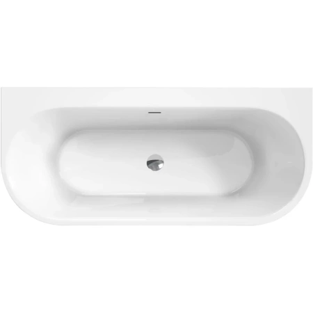 ванна акриловая пристенная 155x70 см belbagno bb711-1550-700, белый глянцевый