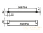 полотенцедержатель keuco 600 mm хром 14701010600