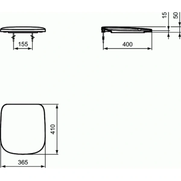 сиденье ideal standard esedra t318601 для унитаза, белый