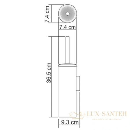 ерш wasserkraft bm k-1057, матовый хром