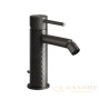 смеситель gessi 316 intreccio 54107.707 для биде, black metal brushed pvd