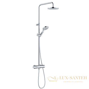 душевая система kludi dive dual shower system 6907905-00 с термостатом, хром