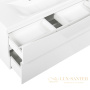 тумба под раковину belbagno marino-h60 marino-h60-1100-2c-so-bl-p 110 см подвесная, bianco lucido