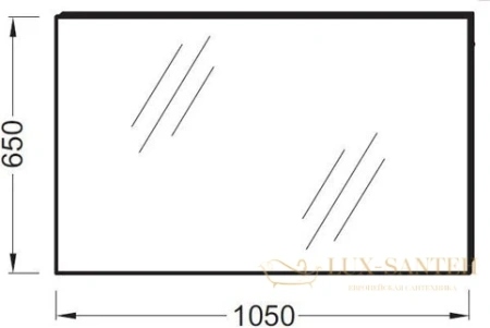 зеркало jacob delafon odeon up 105х65 eb1084-nf