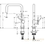 кухонный смеситель hansgrohe talis m54 1jet 72806670 черный матовый