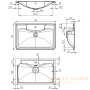 раковина belbagno bb700/455-lv-mr-alr 70 см, белый