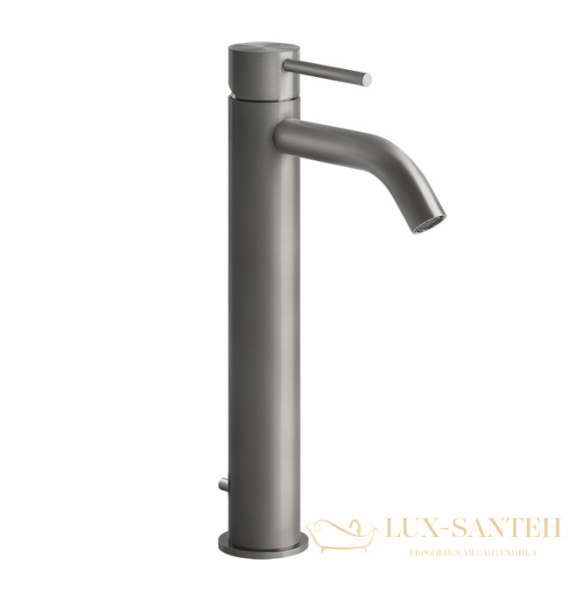 смеситель высокий для раковины gessi 316 flessa 54004.239, steel brushed