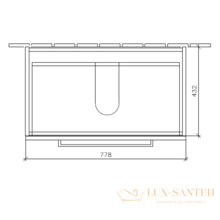 тумба под раковину villeroy & boch avento a89100vh 780x514x452 мм, arizona oak 