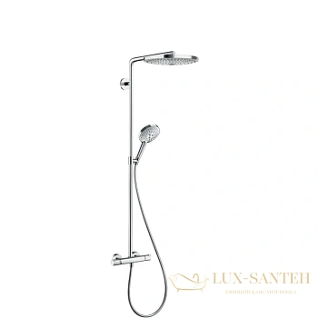 душевая система hansgrohe raindance select s 300 2jet showerpipe 27133400 белый/хром