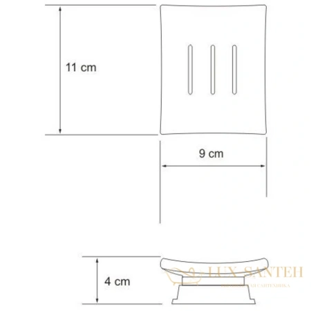 мыльница wasserkraft amper k-5429black, черный