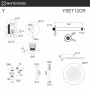 система для душа скрытого монтажа whitecross y yset12cr, хром