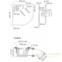 душевой поддон wasserkraft elbe 74t01 90x90 см, черный