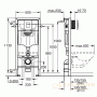 инсталляция для подвесного унитаза grohe rapid sl 39939000,3 в 1 комплект с черной матовой панелью смыва