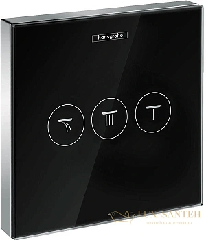 переключатель потоков hansgrohe showerselect 15736600 на три потребителя, черный