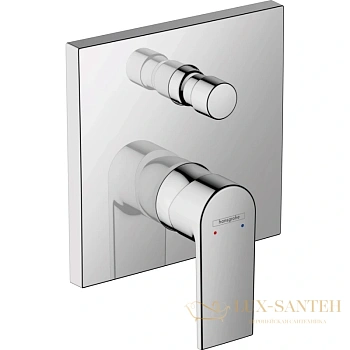 смеситель для ванны vernis shape hansgrohe 71468000 (внешняя часть), хром