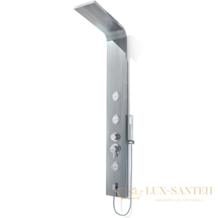 душевая панель rgw shower panels 21140104-10 sp-04, матовый хром