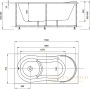 акриловая ванна aquatek афродита 150x70 afr150-0000026 без гидромассажа, с фронтальным экраном (слив слева)