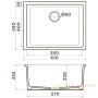 кухонная мойка omoikiri okinoshima 61-u/i-az 4911264 natceramic, бирюзовый глянец