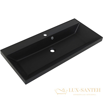 раковина belbagno bb1000/450-lv-art-ast-nero 100 см, черный матовый