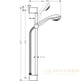 душевой гарнитур hansgrohe crometta 85 27728000 unica crometta хром