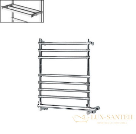 полотенцесушитель электрический margaroli sole 564-8 5644708crpc, с полкой, высота 70.2 см, ширина 57 см, хром