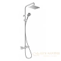 душевая система hansgrohe vernis shape showerpipe 230 1jet 26286000 с термостатом, хром